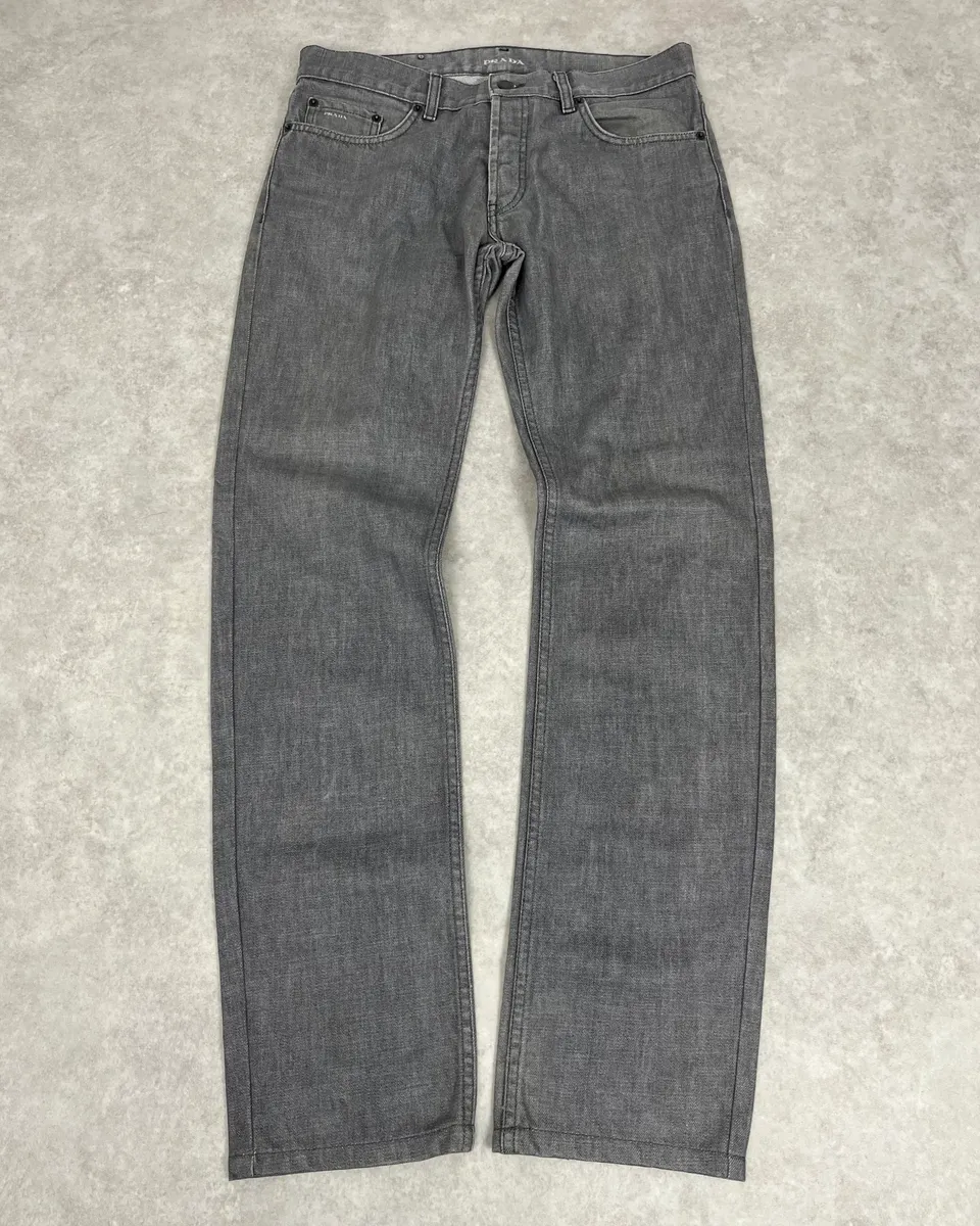 AW2007 Prada Grey Raw Denim Jeans