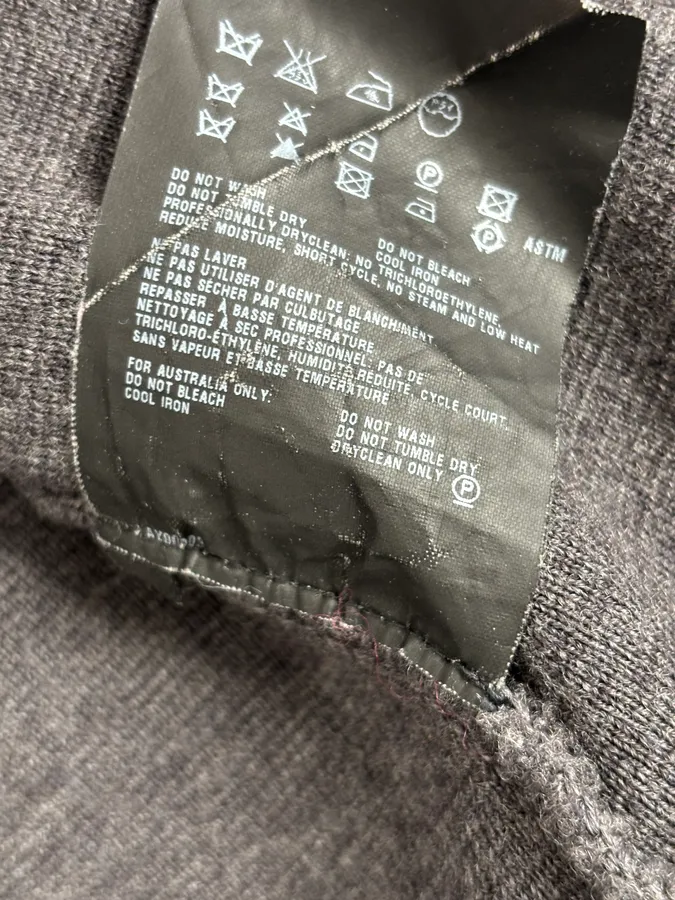 AW2007 Prada Grey Wool Blend Nylon Sleeves Track Jacket - Image 12