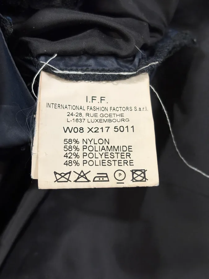 AW2008 Bikkembergs Navy Dual Zippers Nylon Jacket - Image 12