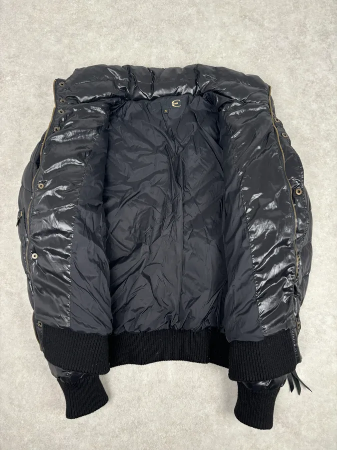 AW2008 Cavalli Black Quilted Puffer Jacket - Image 7