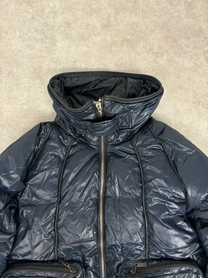 AW2008 Cavalli Navy British Puffer Jacket - Image 8