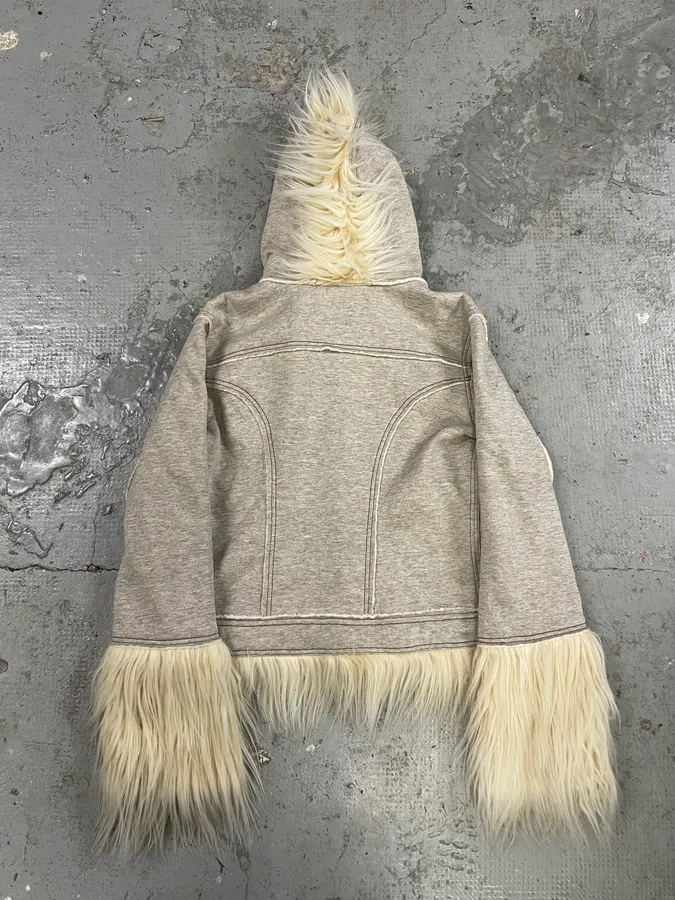 AW2008 Diesel Grey Mohawk Hooded Sweater - Image 4