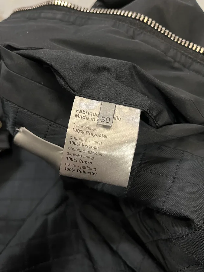 AW2008 Dior Black Puffer Jacket by Kris Van Assche - Image 11
