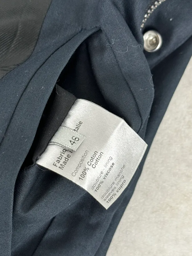 AW2008 Dior Navy Harrington Contemporary Jacket by Kris Van Assche - Image 11