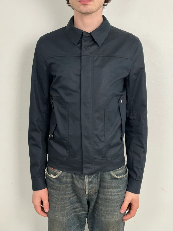 AW2008 Dior Navy Harrington Contemporary Jacket by Kris Van Assche - Image 2