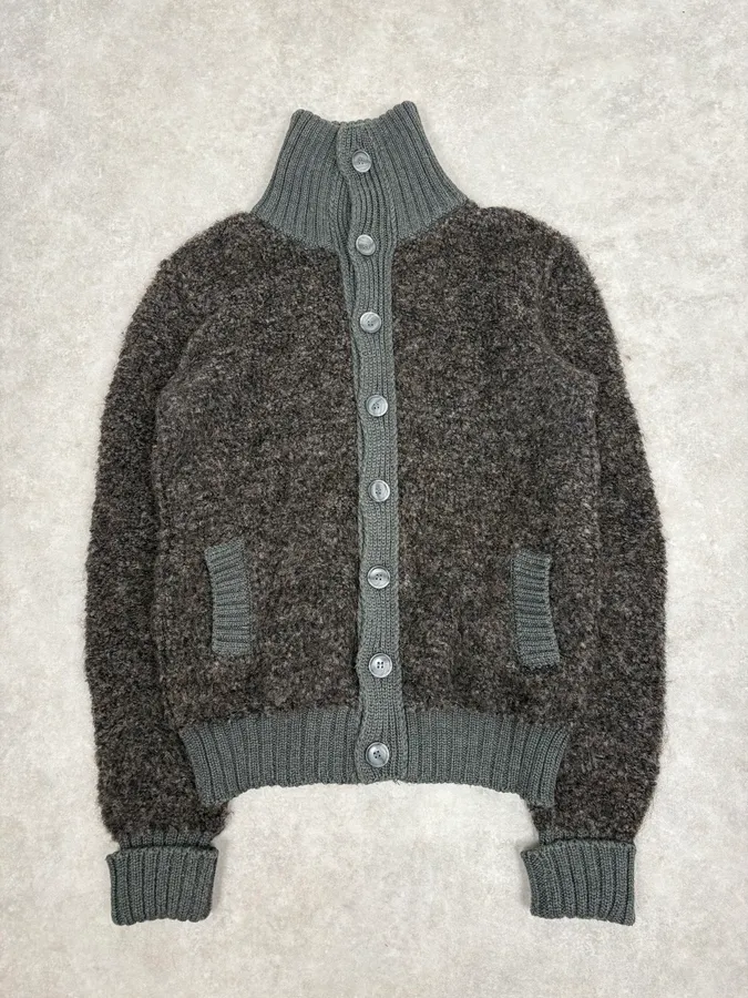 AW2008 Dolce & Gabbana Grey Wool Cardigan