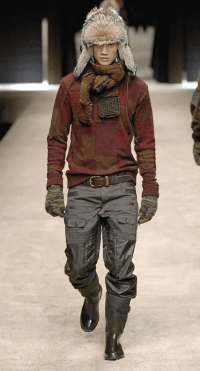 AW2008 Dolce & Gabbana Hybrid Khaki Nylon Cargo Pants - Image 2