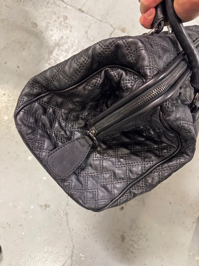 AW2008 Dolce & Gabbana Susanne Quilted Black Leather Handle Bag - Image 7