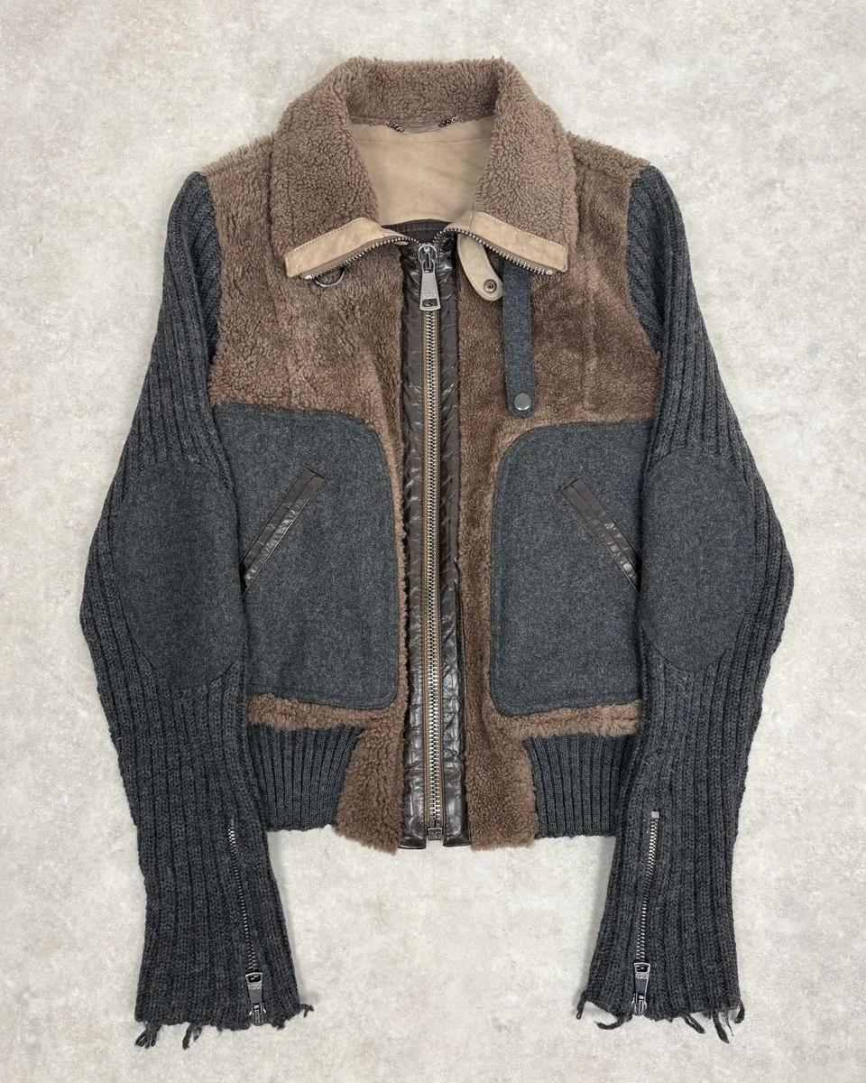 AW2008 Dolce & Gabbana Wool & Shearling Jacket