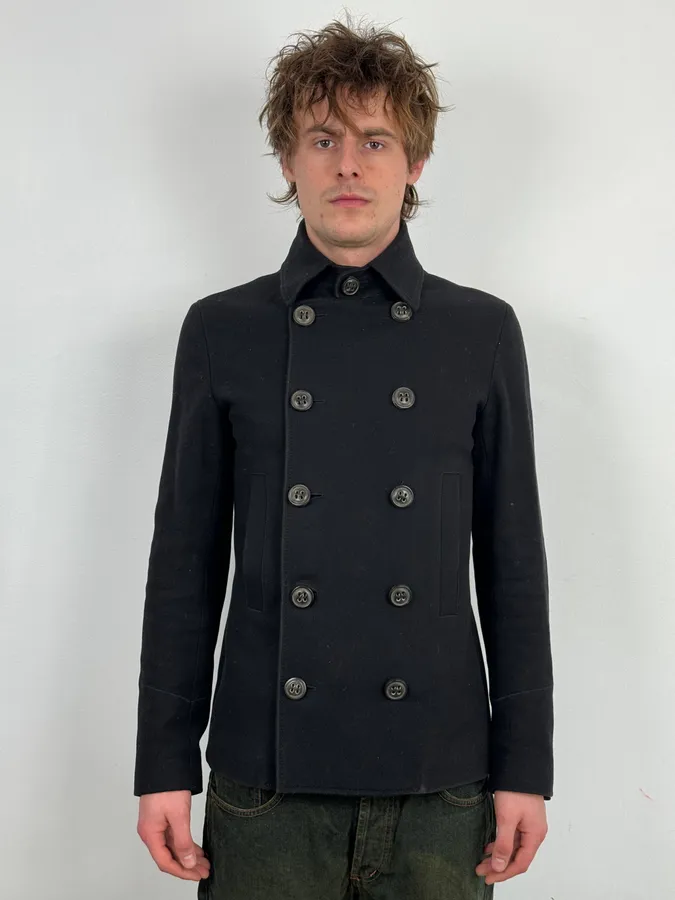 AW2008 Dsquared2 Black Caban Wool Jacket - Image 2