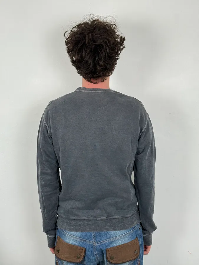 AW2008 Dsquared2 Punk Grey Rock Crewneck Sweater - Image 2