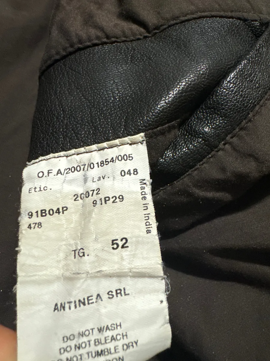 AW2008 Emporio Armani Obscure Premium Alpha Leather Jacket - Image 11