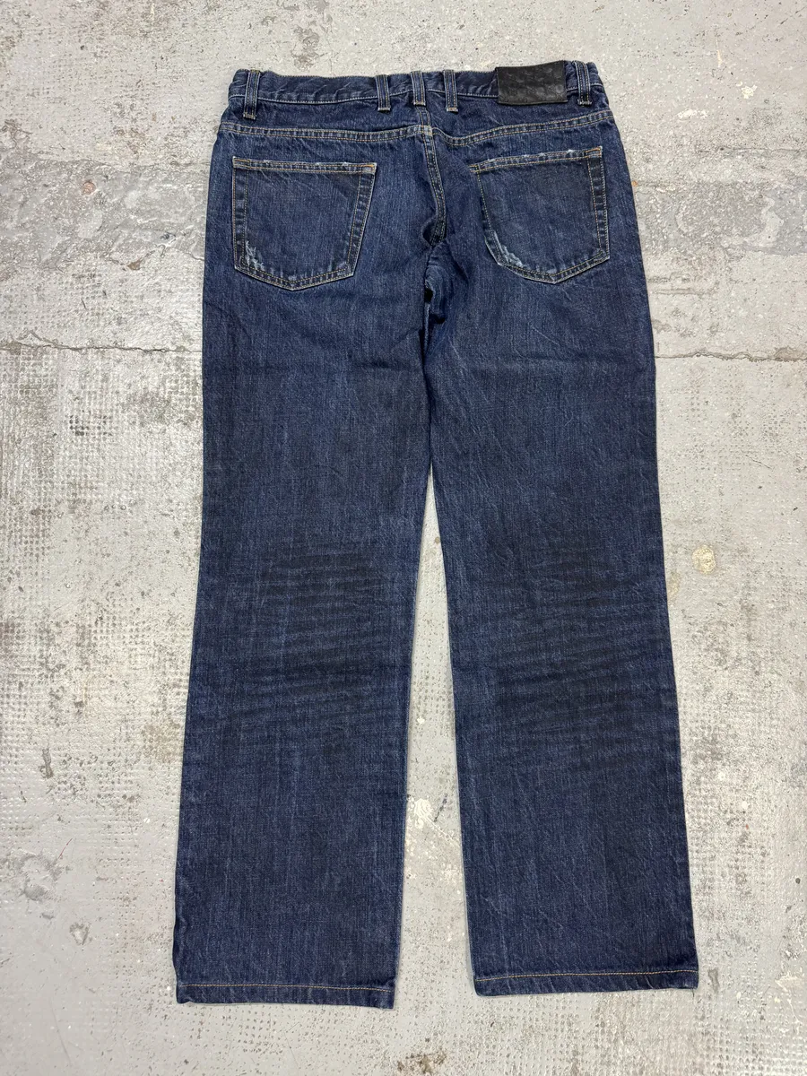 AW2008 Gucci Navy Brut Blue Regular Denim Jeans - Image 2