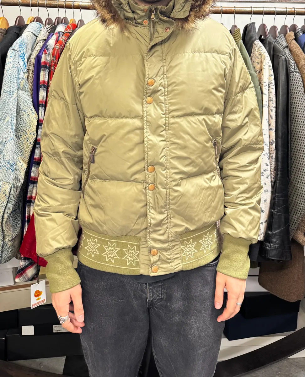 AW2008 Jean Paul Gaultier Olive Green Puffer Bomber Jacket - Image 2