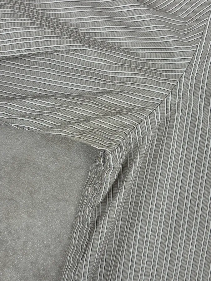 AW2008 Maison Martin Margiela Beige Striped Signature Shirt - Image 10