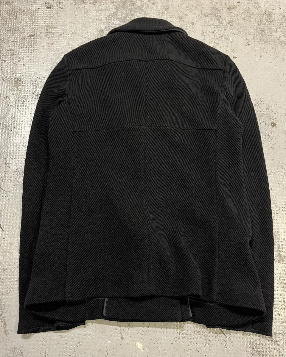 AW2008 Miu Miu Black Wool Double-Breasted Coat - Image 7