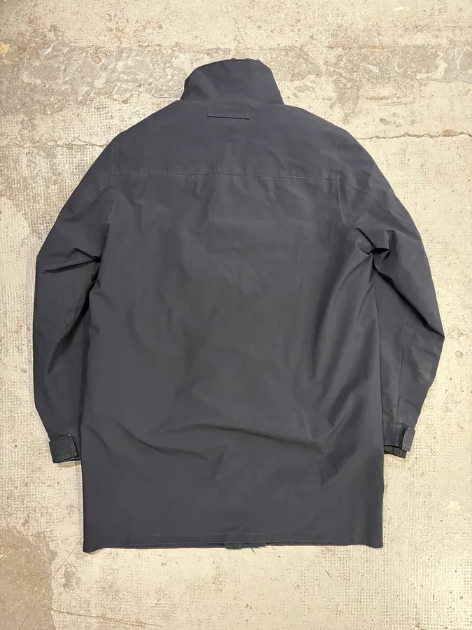 AW2008 Prada Navy Nylon Long Jacket - Image 5