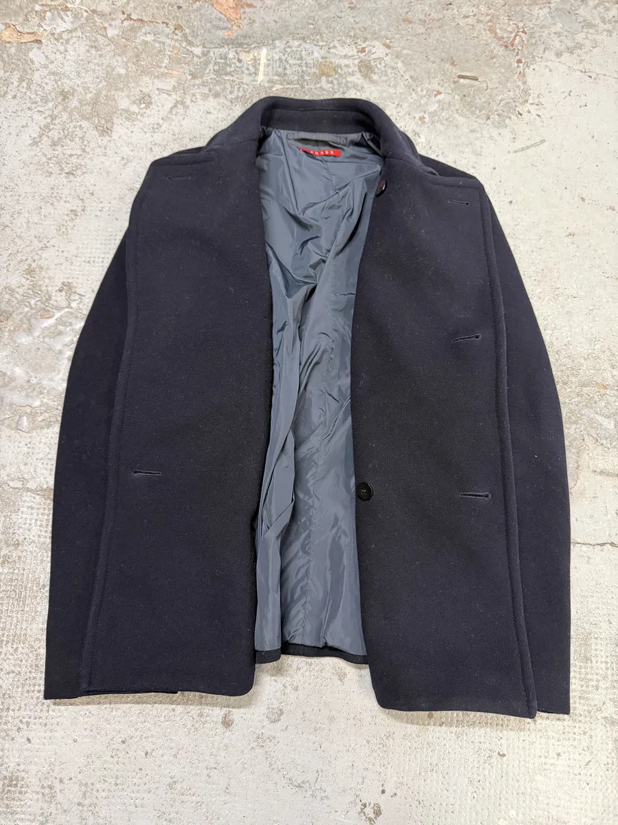 AW2008 Prada Navy Wool Classy Caban Jacket - Image 6