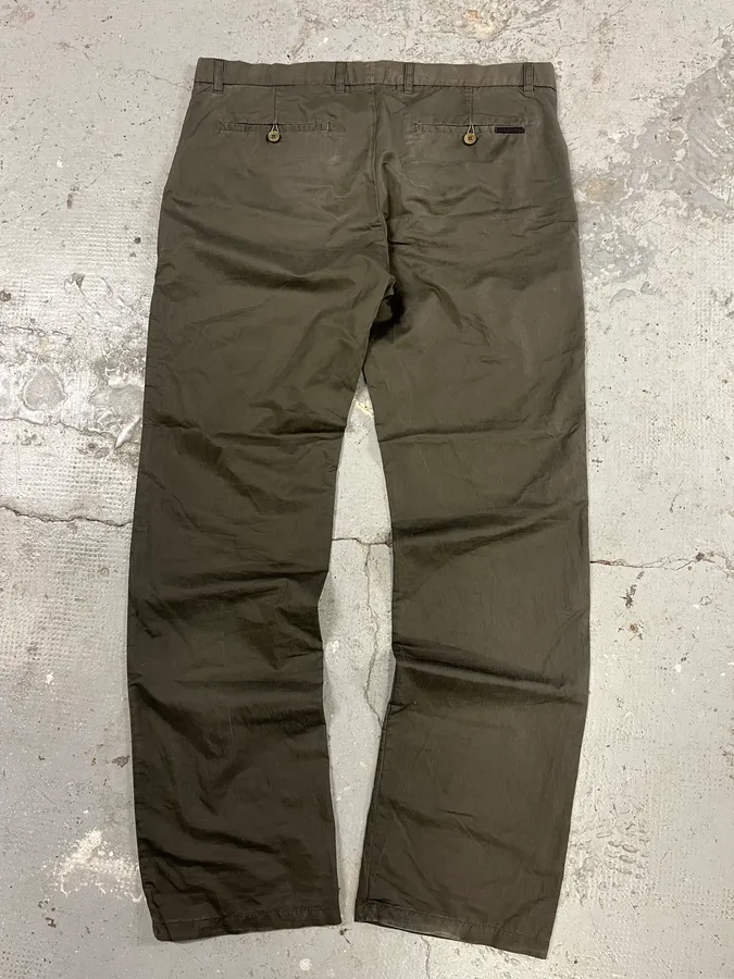 AW2008 Prada Olive Cozy Pants - Image 6