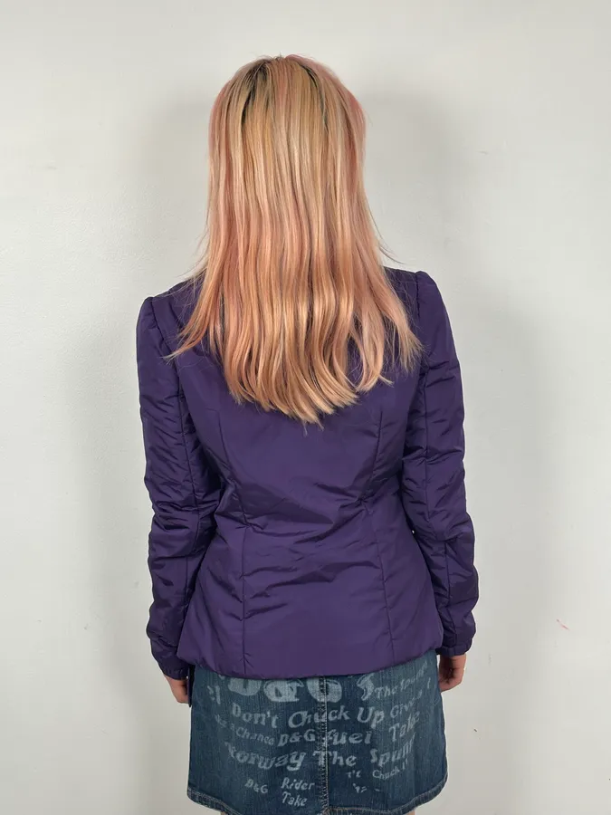AW2008 Prada Purple Nylon Light Jacket - Image 3