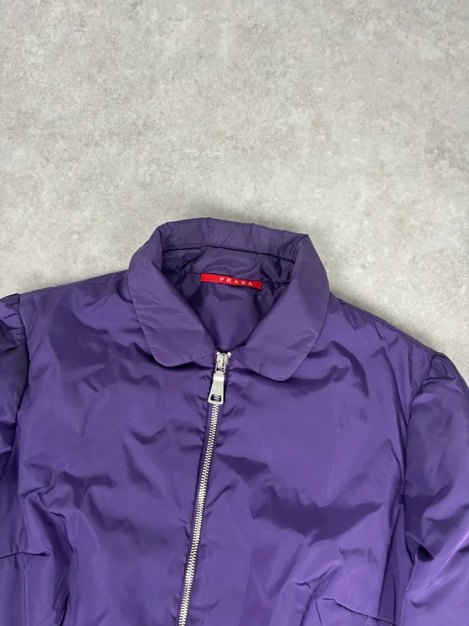 AW2008 Prada Purple Nylon Light Jacket - Image 4