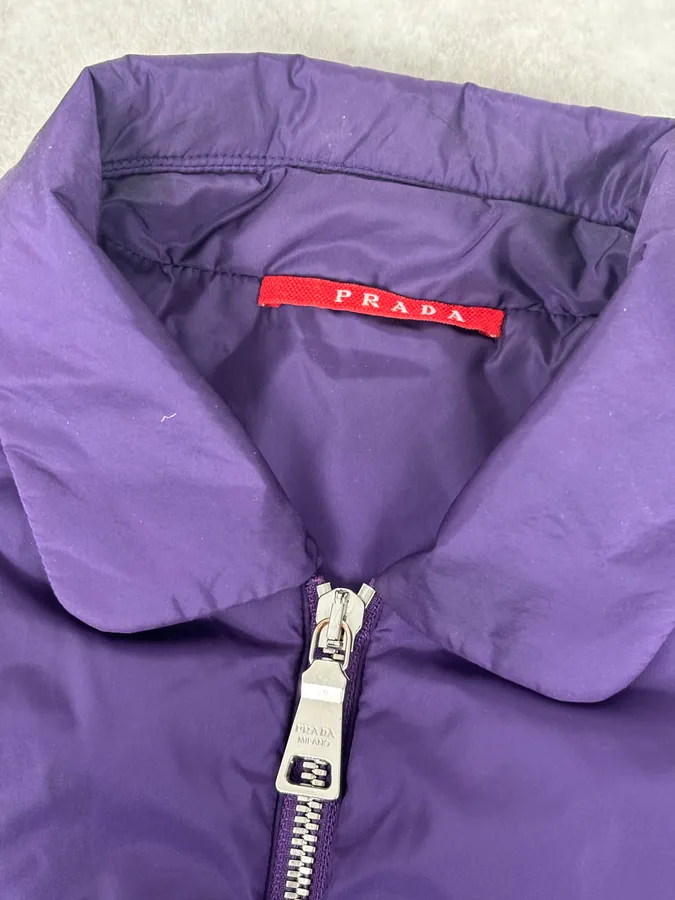 AW2008 Prada Purple Nylon Light Jacket - Image 8