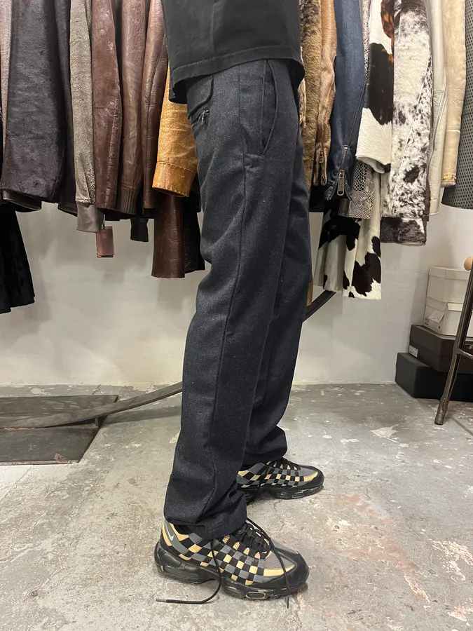 AW2008 Prada Wool Dark Classy Tailored Pants - Image 3