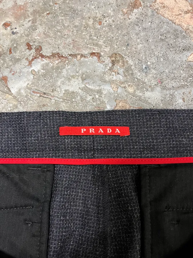 AW2008 Prada Wool Dark Classy Tailored Pants - Image 8