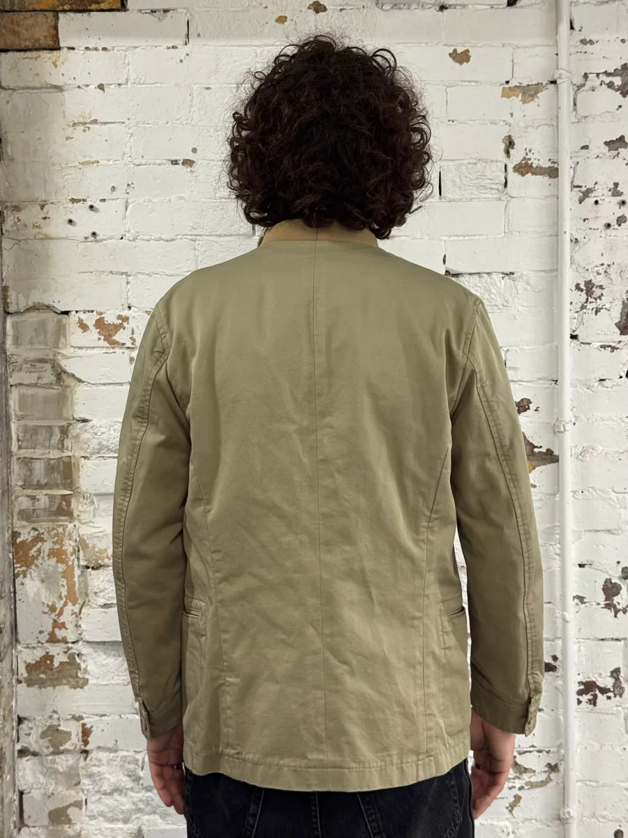 AW2008 Yves Saint Laurent Beige Officer Napoleon Jacket - Image 5