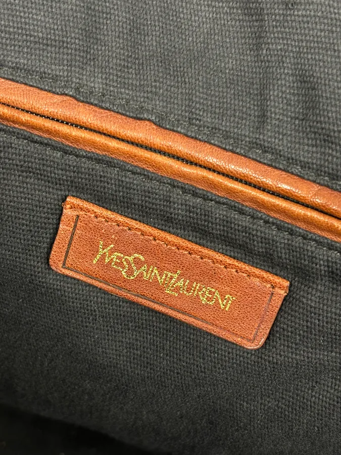 AW2008 Yves Saint Laurent Easy Brown Leather Studded Handle Bag - Image 17