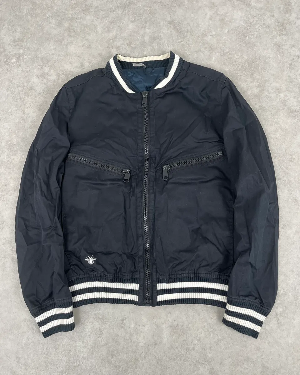 AW2009 Dior Light Black Bomber Jacket by Kris Van Assche
