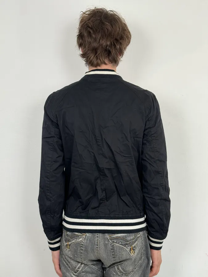 AW2009 Dior Light Black Bomber Jacket by Kris Van Assche - Image 3