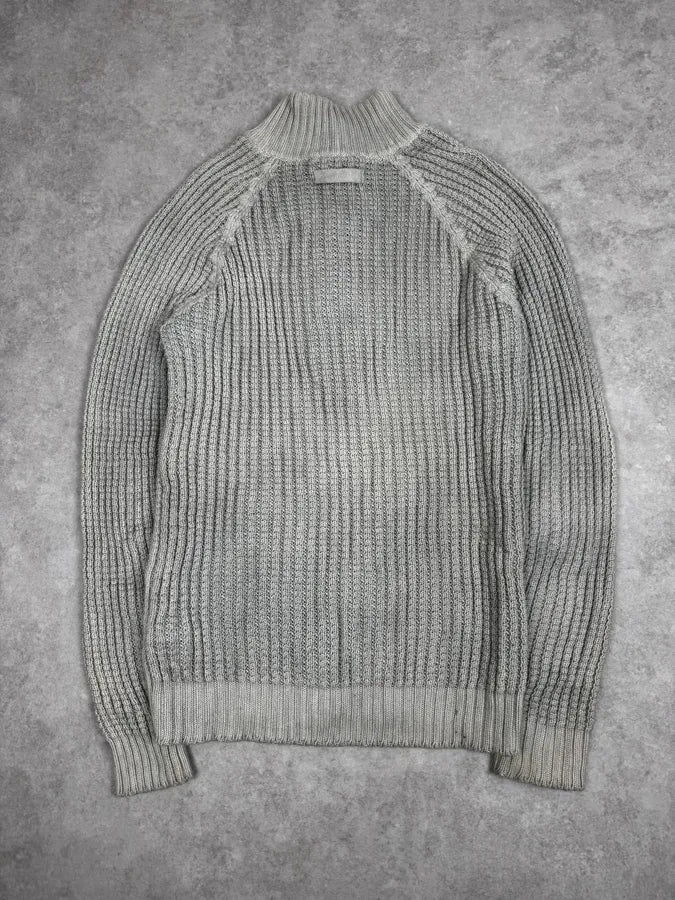 AW2009 Dolce & Gabbana Grey Buttoned Sweater - Image 4