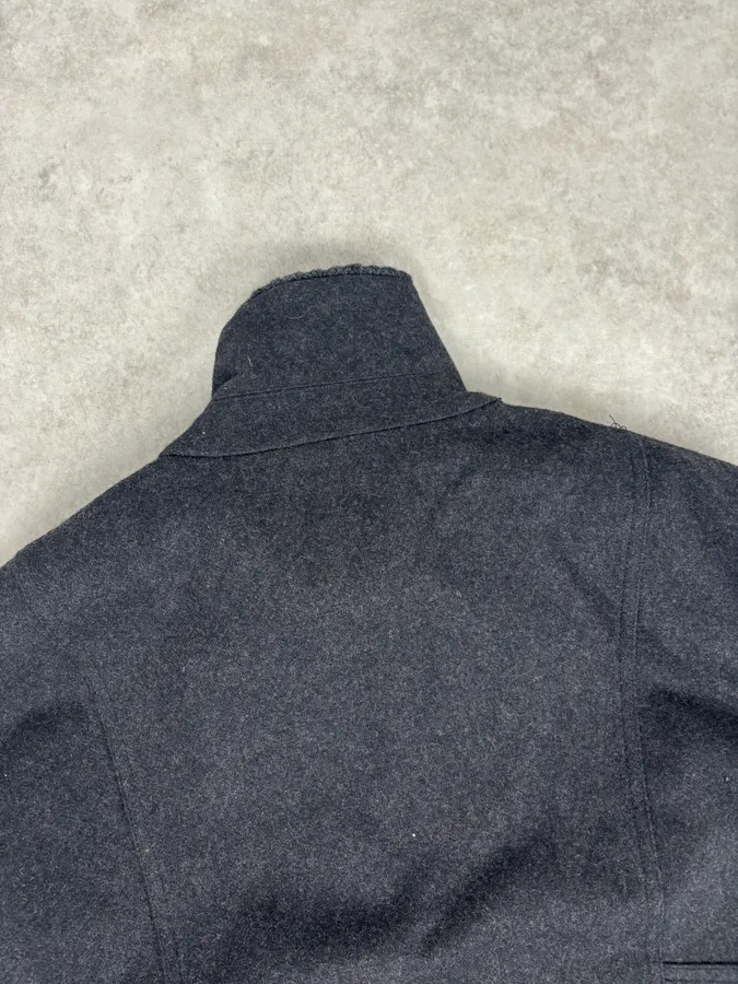 AW2009 Dolce & Gabbana Grey Wool Knit Collar Jacket - Image 6