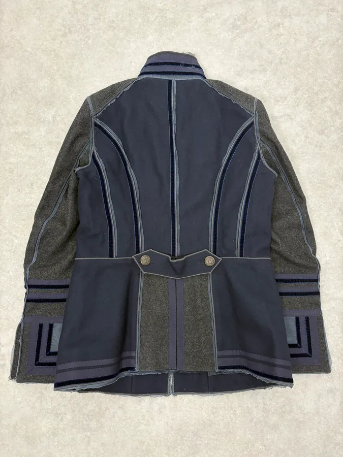AW2009 Dolce & Gabbana Napoleon Officer Navy Wool Jacket - Image 7