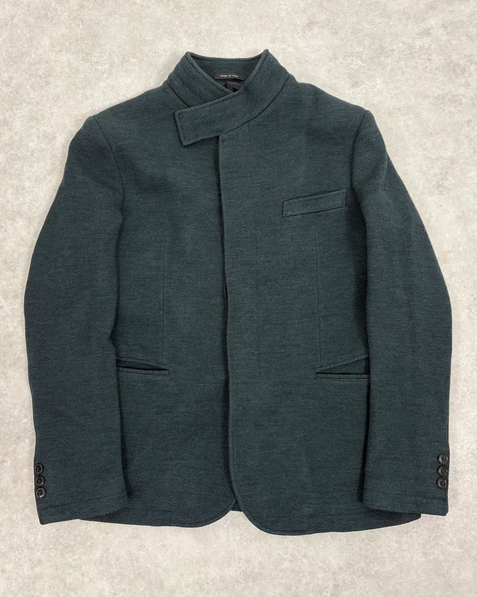 AW2009 Emporio Armani Asymmetrical Green Classy Jacket