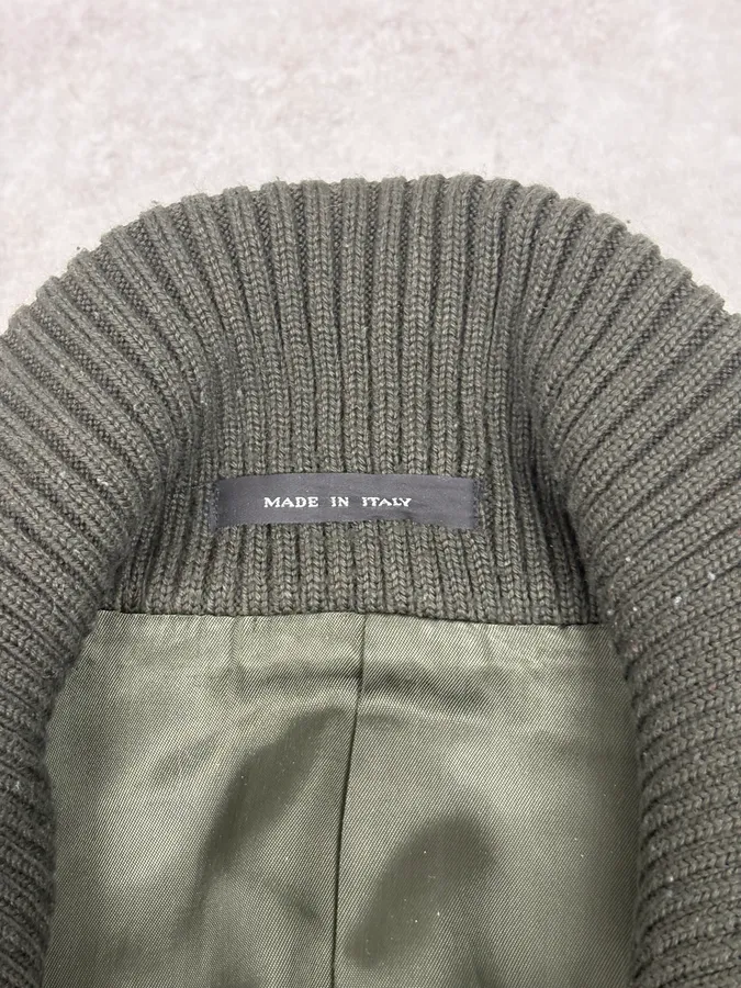 AW2009 Emporio Armani Dark Green Wool Caban Jacket - Image 9