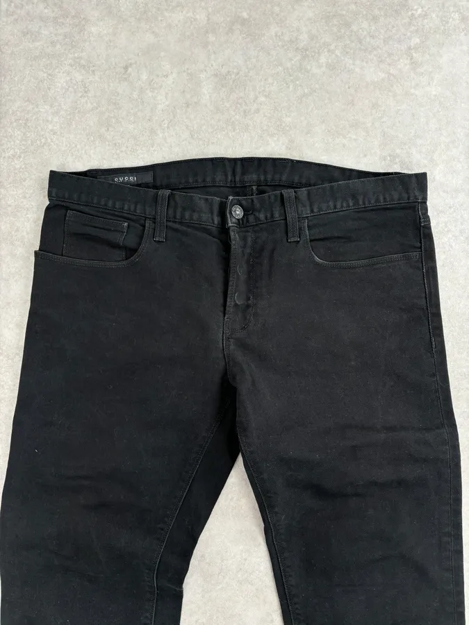 AW2009 Gucci Black Slim Jeans by Frida Giannini - Image 6
