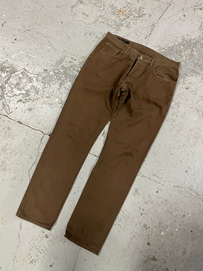 AW2009 Gucci Brown Minimalist Pants - Image 5