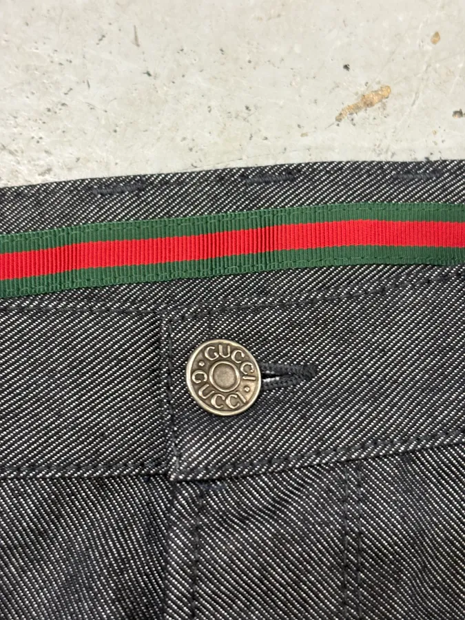 AW2009 Gucci Grey Denim Signature Jeans by Frida Giannini - Image 8