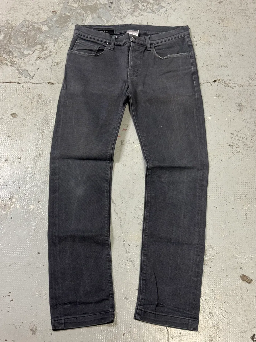 AW2009 Gucci Grey Slim Denim Jeans