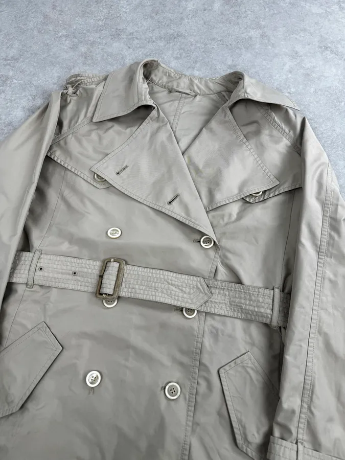 AW2009 Prada Beige Classy Premium Trench Coat - Image 5