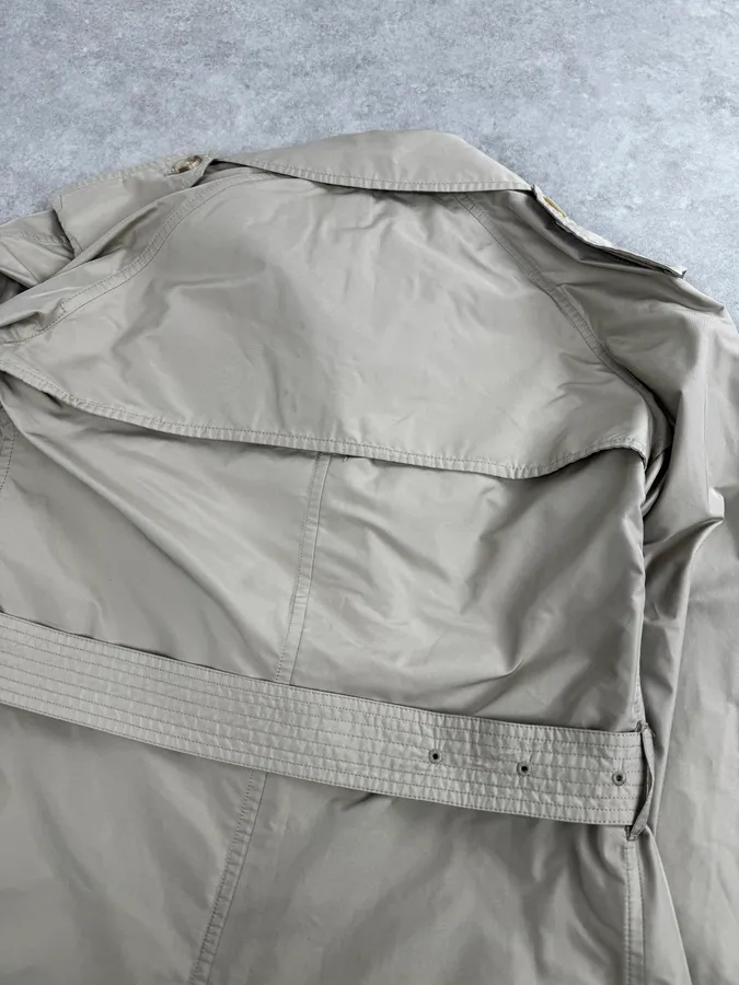 AW2009 Prada Beige Classy Premium Trench Coat - Image 7