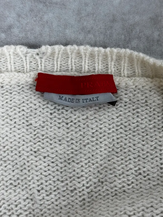 AW2009 Prada Beige Sweater - Image 9