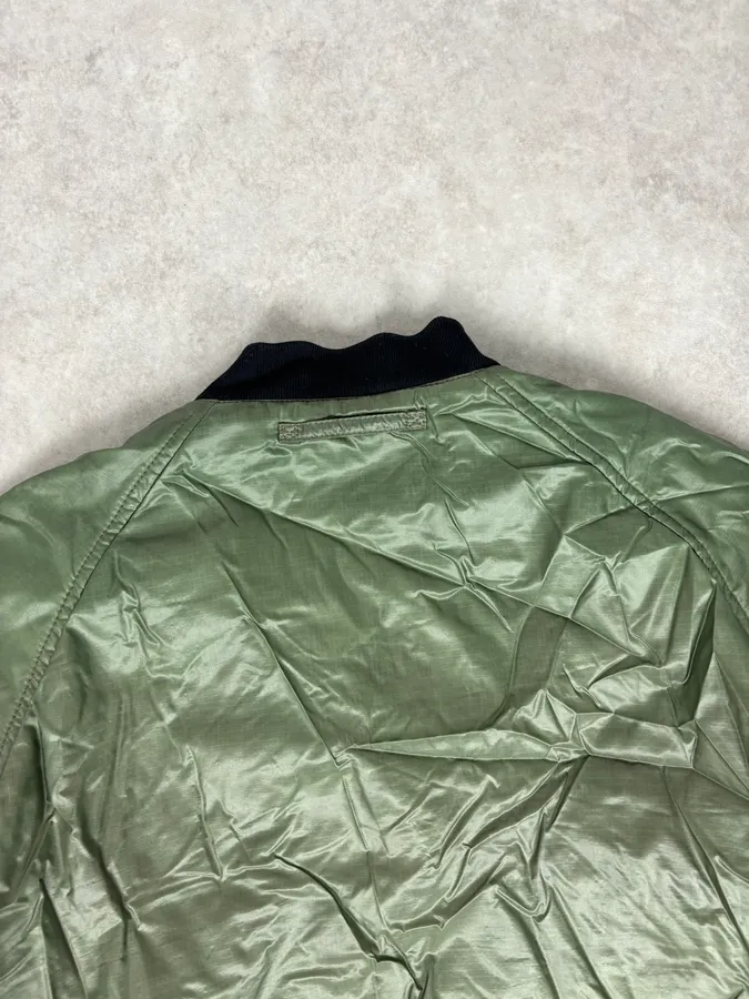 AW2009 Prada Green Nylon Lined Bomber Jacket - Image 6