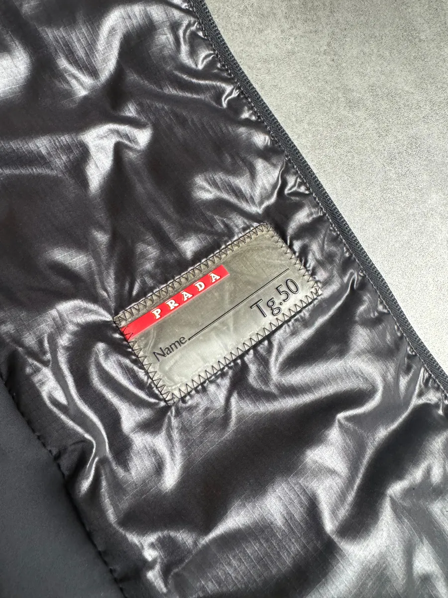 AW2009 Prada Light Tactical Black Puffer Jacket - Image 7