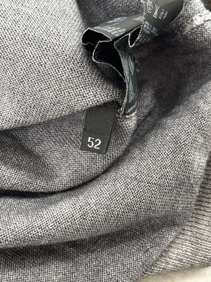 AW2009 Prada Luna Rossa Grey Gradient Classic Sweater - Image 10