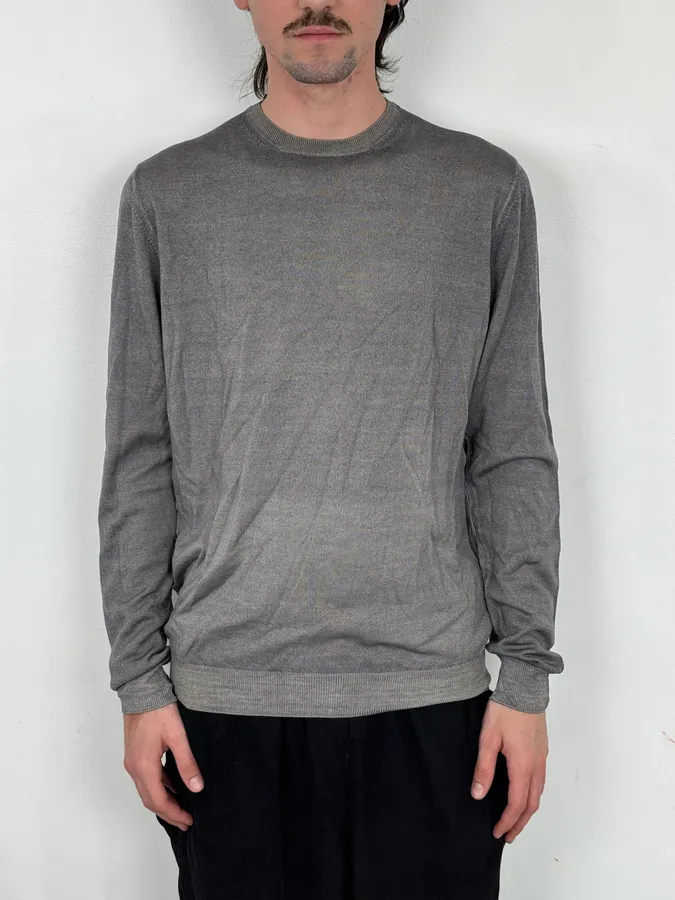 AW2009 Prada Luna Rossa Grey Gradient Classic Sweater - Image 2