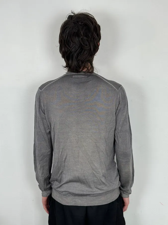AW2009 Prada Luna Rossa Grey Gradient Classic Sweater - Image 3