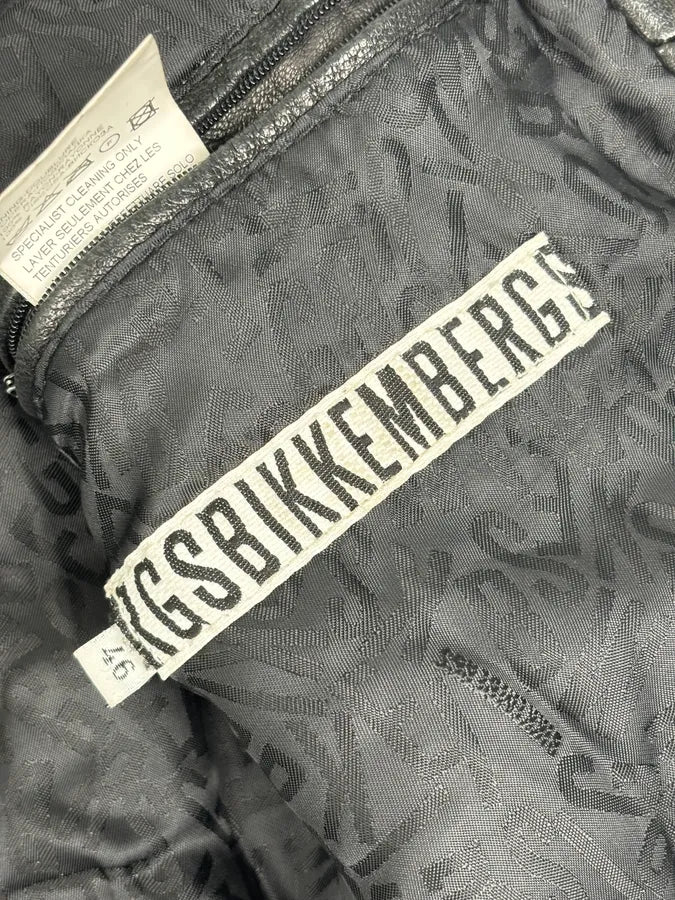 AW2010 Bikkembergs Black Sheep Leather Bomber Jacket - Image 11